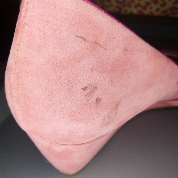 Sole Society Pink Danna Suede Wedges - Picture 8 of 11